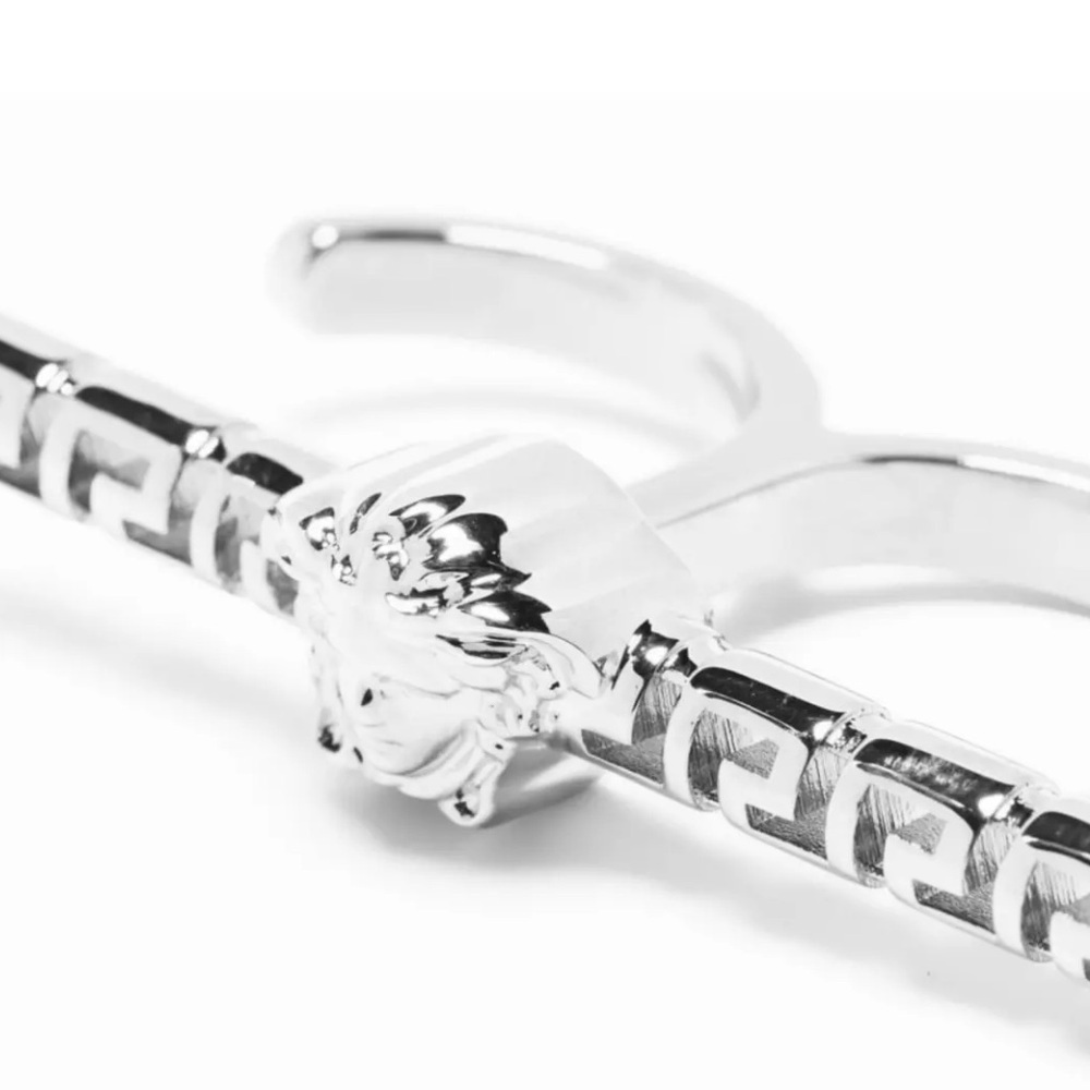 Versace Greca Logo Medusa Head Ring - Picture 6 of 9